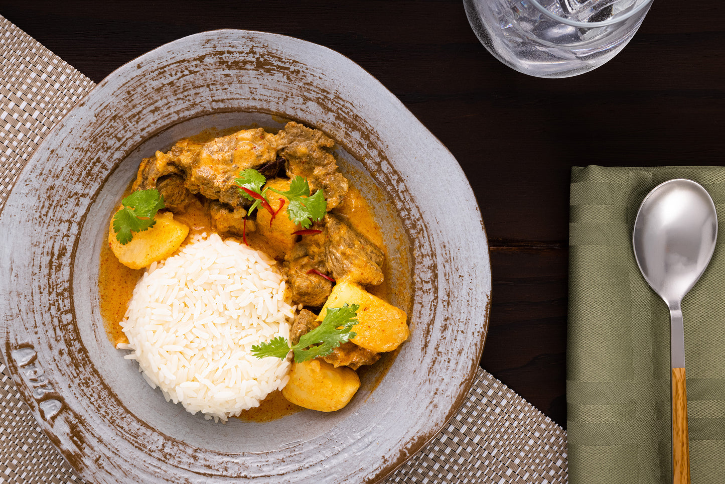 Thai Massaman Curry and Rice