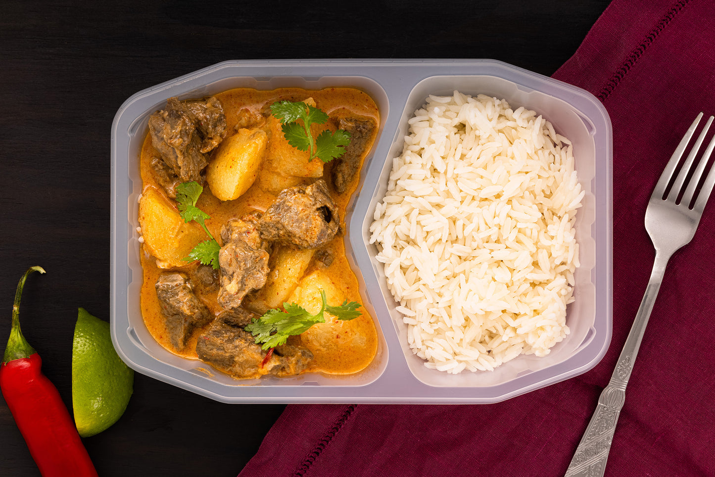 MASSAMAN CURRY AND RICE