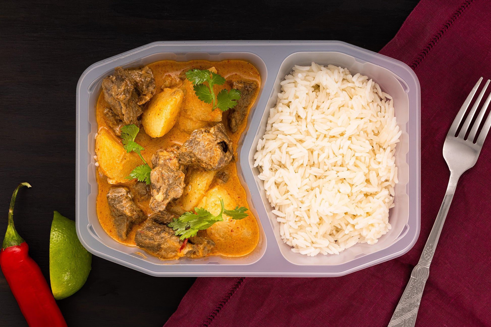 MASSAMAN CURRY AND RICE