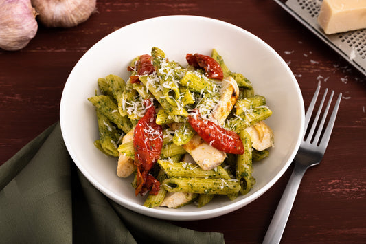 Creamy Chicken and Pesto Pasta